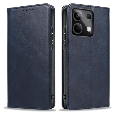 Produktbild von Handyhülle für Xiaomi Redmi Note 13 Pro 5G Kunstleder Flip Cover Hülle Klapphülle Case Kartenfach Farbe: Blau