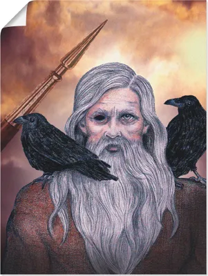 Produktbild von ARTland Poster Odin Größe: 60x80 cm