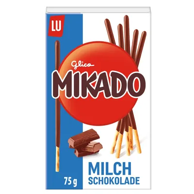 Image de Mikado chocolat au lait biscuit croustillant enrobé de chocolat 75g
