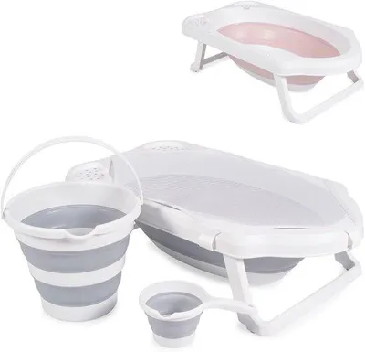 Immagine prodotto di Nuovo set da bagno per bambini con scarico dell'acqua e armadietti - set da 4 pezzi