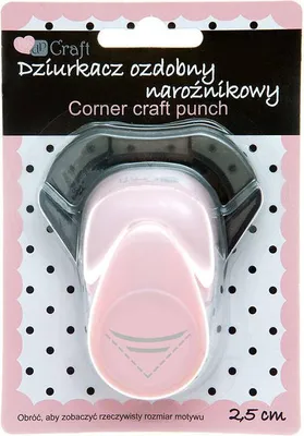 Produktbild von Dekorativer Ecklocher 2,5 cm, Halbmondform – Dalprint