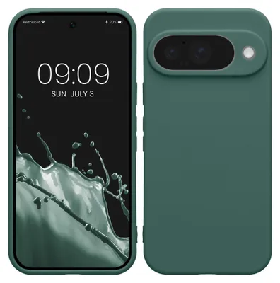 Produktbild von kwmobile Handyhülle für Google Pixel 10 Hülle - weiches Handy Silikon Case - Schutzhülle Cover - Tannengrün