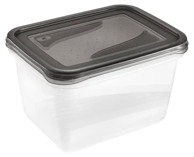 Produktbild von keeeper fredo fresh Frischhaltedosenset 2-teilig, 2 x 2 l, Crystal Grey (Transparent)