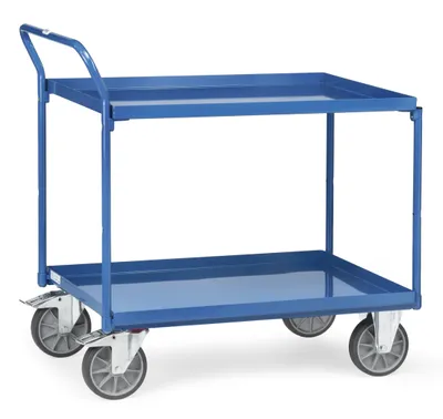Produktbild von fetra 4920, Stahl, Transportwagen, Blau, 400 kg, 4 Rad/Räder, 16 cm