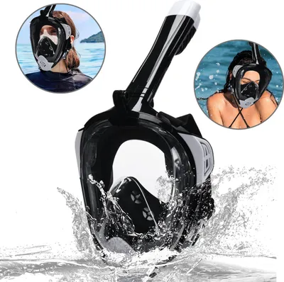 Produktbild von MODFU Schnorchelmaske Erwachsene Vollgesichtsmaske – Wasserdicht & Beschlagfrei Tauchmaske L/XL