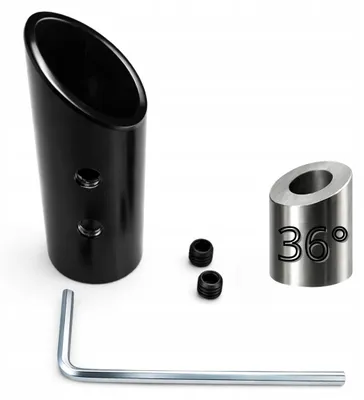 Immagine prodotto di Supporto per ringhiera per tubo tondo Ø 16 mm, fissaggio a 36°