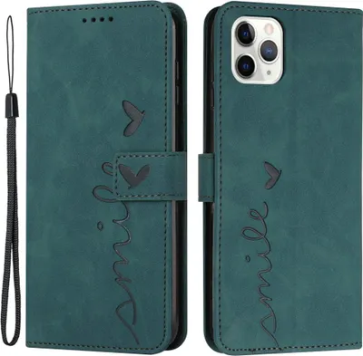 Produktbild von iPhone 15 Pro Max Hülle - Coverup Smile Klapphülle - Grün