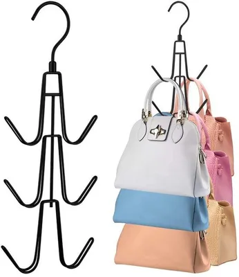 Image de Organisateur pour armoire suspendue à 2 portes avec supports de poches pivotants, 12 compartiments de rangement