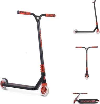Obrázok produktu pre Byox Scooter Stunt Expose, ložiská ABEC-9,Polyuretánkolesá, od 10 rokov, z hliníka, červená farba