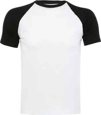 Immagine prodotto di SOLs 11190 | Maglietta Raglan Funky 150 Uomo - Colore: Bianco/Nero - Taglia: XL