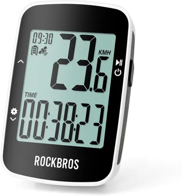 Produktbild von ROCKBROS GPS Fahrradcomputer IPX7 wasserdicht, 2,3 Zoll Display mit Hintergrundbeleuchtung, Kabelloser Fahrradtacho mit Bluetooth