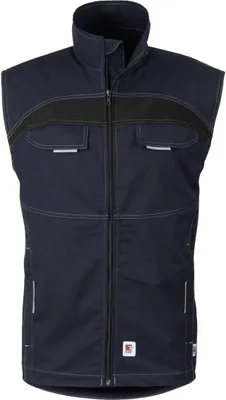 Produktbild von beb HANDWERK Herren Weste FLEX  Polyestermix Dunkelblau/Schwarz 48