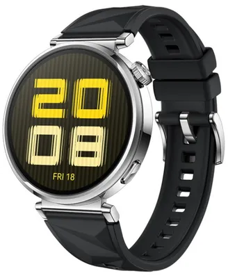 Produktbild von Huawei Watch GT5 Jana-B19F, 1,32 Zoll, Amoled 466 x 466 PPI 352, , BT5.2 BLE/BR/EDR, 5 ATM, 524 mAh, Screenshot-Freigabe, untersttzt Nachrichteneingabe, Nachrichtenbenachrichtigungen, Akkulaufzeit bis zu 7 Tage, Kompatibel mit iOS- und Android-Gerten, Schwarzes Fluorelastomer