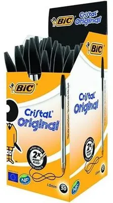 Obrázok produktu pre BIC Cristal, Čierna, 50 kusov, Stredná