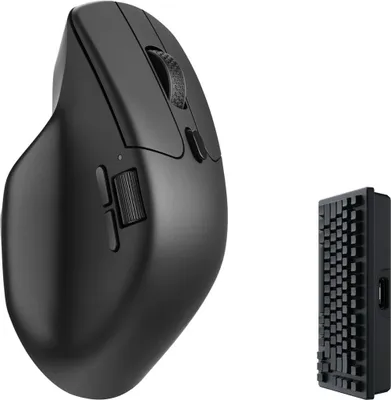 Produktbild von Keychron M6 Wireless Maus Optisch, USB, Bluetooth, 2.4GHz, 26000 DPI, 4000 Hz, Schwarz M6-A4