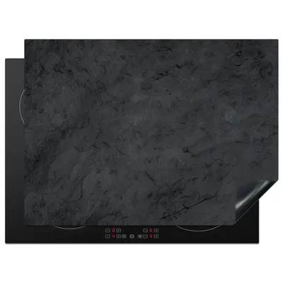 Produktbild von KitchenYeah© Herdabdeckplatte Grau - Zement - Beton - Industriell - Strukturiert , 71x52cm, Küche Deko, Glaskeramikkochfeld Herdabdeckung, Abdeckplatte fùr Kochfeld