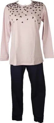 Immagine prodotto di Pigiama donna RAGNO collo serafino manica lunga pantalone lungo estivo articolo DC55N1 JS CO/ MD PGL SERAFINO, Taglia 48, Cotone 50%,Modal 50%