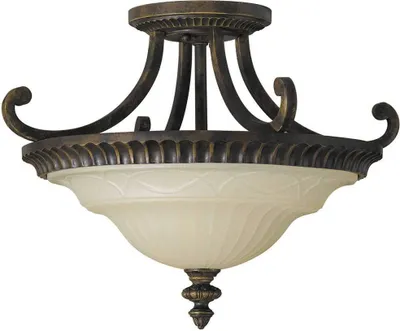 Produktbild von Elstead Drawing Room Deckenleuchte E27 2-fach 34cm Walnuss