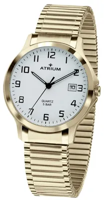 Produktbild von ATRIUM Herren Uhr Armbanduhr Edelstahl goldfarben A12-60 Zugband