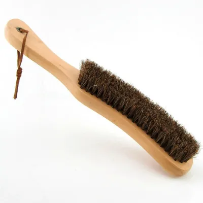 Imagen del producto de Cepillo para ropa de pelo de caballo, con cerdas suaves, de 27 cm, ideal para ropa y muebles