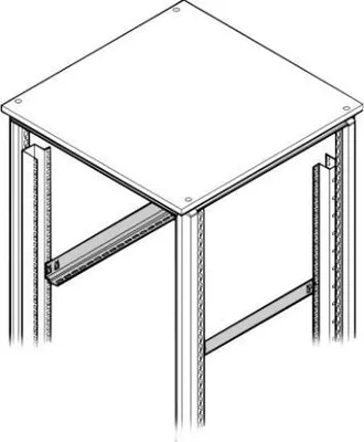 Produktbild von SCHROFF Gleitschienenmontagesatz - 1U - 48.3 cm (19")