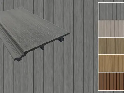 Produktbild von Outgarden | 2,90 m | Silver Grey WPC Wandverkleidung, WPC Fassadenprofile, coextrudiert, Standard, witterungsbeständig, pflegeleicht, schlagfest, UV beständig, einfach zu montieren
