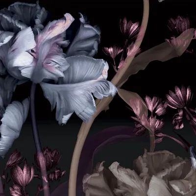 Produktbild von Fototapete 2540N-81 Digitaldruck Blumen Floral 1.5 x 2.7 m Erismann Fashion for Walls digital Violett