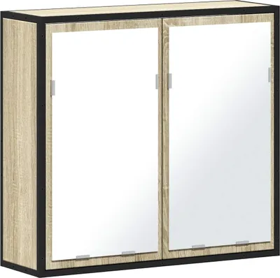 Obrázek produktu pro vidaXL Koupelnová zrcadlová skříňka Sonoma dub 65 x 20 x 60 cm Materiál na bázi dřeva