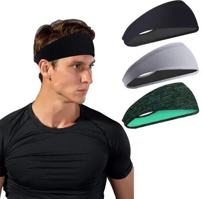 Produktbild von Sportband für Frauen und Männer, Sport, Schweißband, Sportband, Feuchttransport, Workout, Schweißbande für Laufen, Crosstraining, Yoga und Fahrradhelm (3 Stücke)