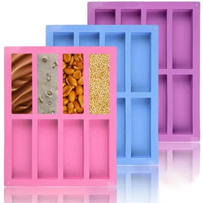 Productafbeelding van Mueslireep-vorm - 3-delige set voor het maken van energierepen - 26,6 x 21 cm