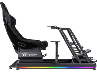 Produktbild von Thermaltake GR500, Rennsport-Cockpit, Schwarz, Aluminium, Stahl, 120 kg, 170 cm, 190 cm