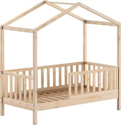 Produktbild von Juniorbett Karie 148x76x151 Kinderbett Massivholz natur