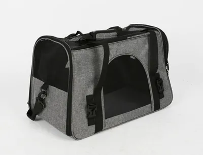 Produktbild von Haustier-Transporttasche Oxford 50×28×33 cm – robuste faltbare Tragetasche für Katzen, kleine Hunde und Kleintiere, atmungsaktiv, leicht, sicher und ideal für Reisen und Tiertransporte