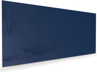 Produktbild von Glasbild 100x50cm in XXL für Wohnzimmer, Schlafzimmer Motiv Marineblauer Hintergrund I