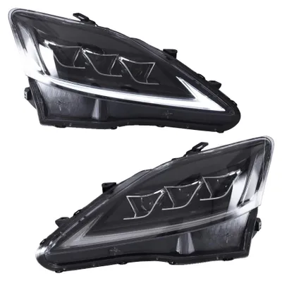 Produktbild von Scheinwerfereinheit, kompatibel mit Lexus IS250, LED-Projektor, dynamischer Blinker, Klar, RHD