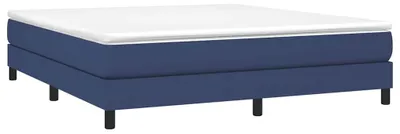 Productafbeelding van vidaXL Boxspringbedframe, blauw, 160x200 cm, gestoffeerd