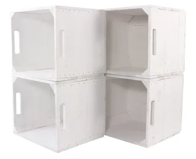 Produktbild von 9er Set neue weiße Kiste für Kallax Regal Expedit 33cm x 37,5cm x 32,5cm Einsatz Aufbewahrungsboxen Obstkisten Weinkisten Aufbewahrungskiste Regal Holz Kiste klassisch