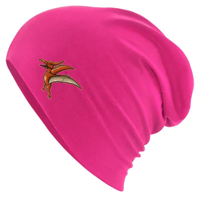 Produktbild von Huuraa Beanie Pteranodon Dinosaurier Fuchsia One Size Baumwolle und Elasthan Mütze Geschenkidee