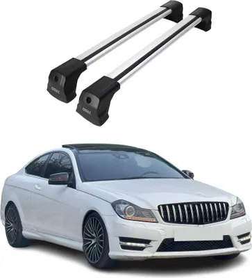 Produktbild von Dachträger Gepäckträger für Mercedes C Klasse C204 Coupe 2011-2014 Alu Grau