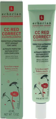 Produktbild von Erborian CC Red Correct, CC Creme, 45 ml, Alle Hauttöne, Frauen, Jeder Hauttyp, Anti-Rötung, Beruhigend