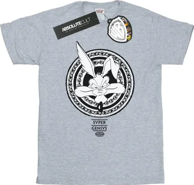 Image de Looney Tunes - T-shirt "Super Genius" pour femme BI32059 (XL) (Gris)