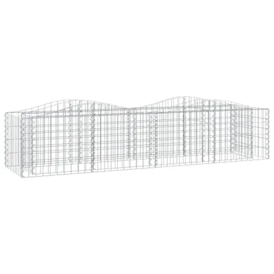Obrázek produktu pro vidaXL Gabionové vyvýšené lůžko s vysokým obloukem 200x50x50 cm Pozinkované železo