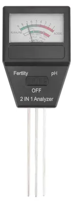Produktbild von 2 In 1 Bodenmesser Fertilitätstester mit 3 Sonden für Hausgarten Rasenfarm im Innen- und Außenbereich