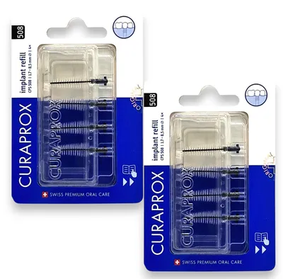Produktbild von 2x Curaprox Interdentalbürsten CPS 508 Implantat Refill - 1,7mm bis 8,5mm