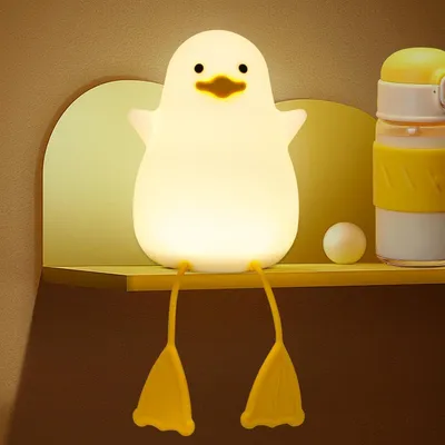 Obrázek produktu pro Noční lampička pro děti, roztomilý design, noční lampička s časovačem, USB nabíjení, silikonová lampa pro děti, vhodná do obývacího pokoje
