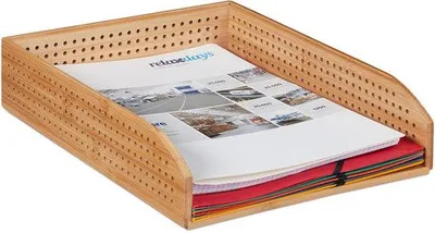 Produktbild von Famanu Briefablage stapelbar - A4 - perforiert - 7 x 25 x 33 cm