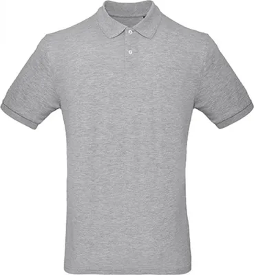 Produktbild von B&C PM430 | Herren Inspire Polo / OCS-100 und -100  - Farbe: Heather Grey - Größe: L