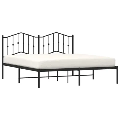 Immagine prodotto di vidaXL Struttura letto con testiera in metallo nero 183x213 cm