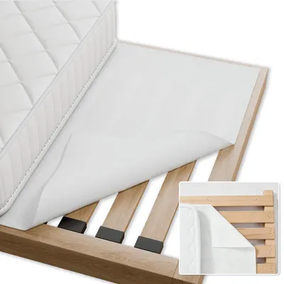 Zdjęcie produktu dla Ochraniacz na materac 200x200 cm, możliwość prania, antypoślizgowy, biały