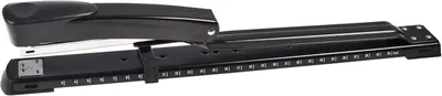 Productafbeelding van Metalen lange mouwen nietmachine - Voor nietjes : 24-6 - 26-6 - Capaciteit :16 vellen - Zwart
